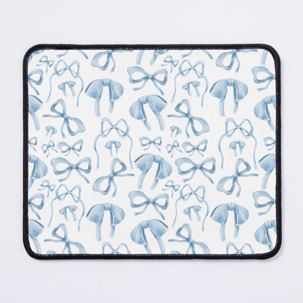 Item preview, Preppy Pale Light Blue Watercolor Goth Girlie Bows Ribbons designed and sold by UtArt.