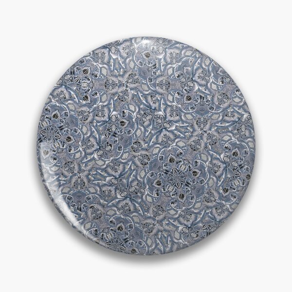 Item preview, Blue complex mandala style print pattern design designed and sold by DFLC Prints.