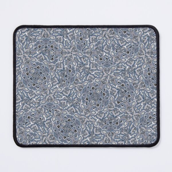 Item preview, Blue complex mandala style print pattern design designed and sold by DFLC Prints.