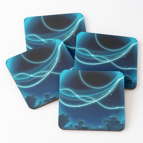 Item preview, Blue Waves Light Color Digital Art Modern Illustration designed and sold by ART ATTACK ZONE.