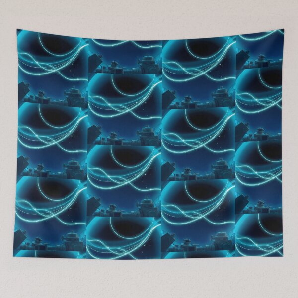 Item preview, Blue Waves Light Color Digital Art Modern Illustration designed and sold by ART ATTACK ZONE.