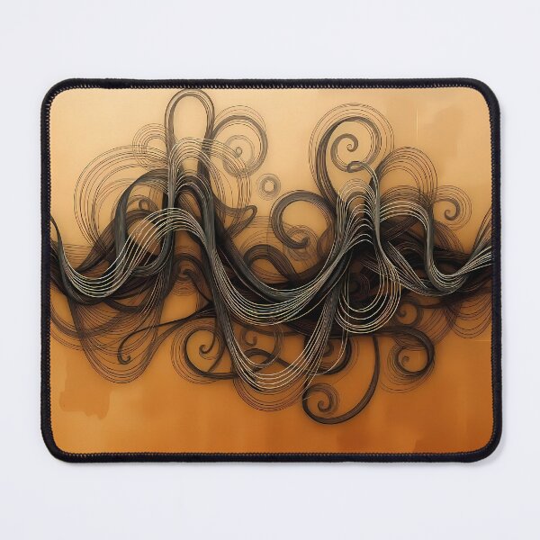 Item preview, Music Waves Light Color Digital Art Modern Illustration designed and sold by ART ATTACK ZONE.