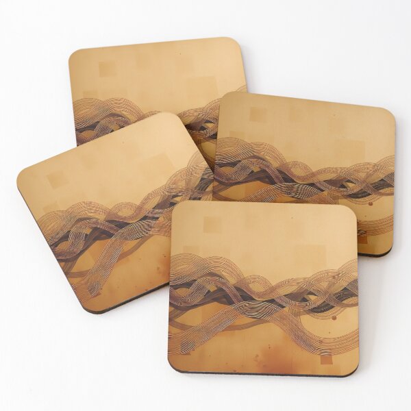 Item preview, Dune Waves Light Color Digital Art Modern Illustration designed and sold by ART ATTACK ZONE.
