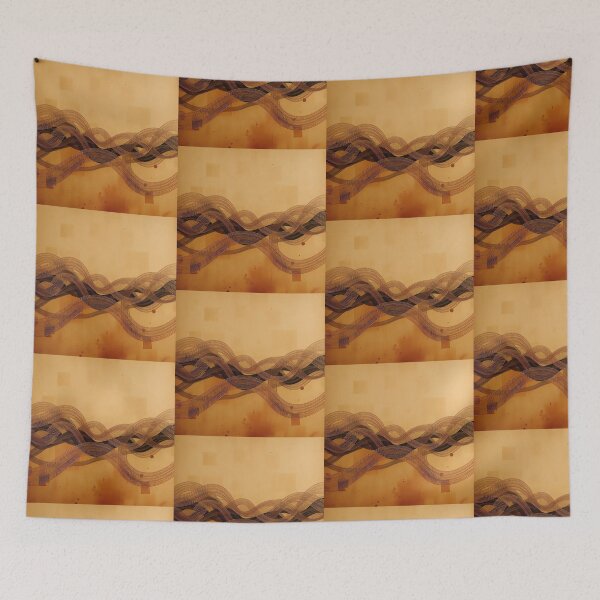 Item preview, Dune Waves Light Color Digital Art Modern Illustration designed and sold by ART ATTACK ZONE.
