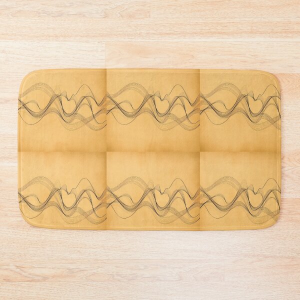 Item preview, Black Waves Light Color Digital Art Modern Illustration designed and sold by ART ATTACK ZONE.
