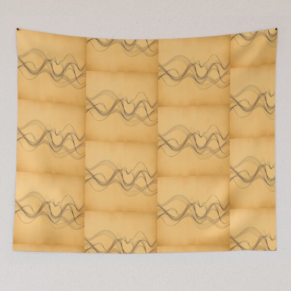 Item preview, Black Waves Light Color Digital Art Modern Illustration designed and sold by ART ATTACK ZONE.