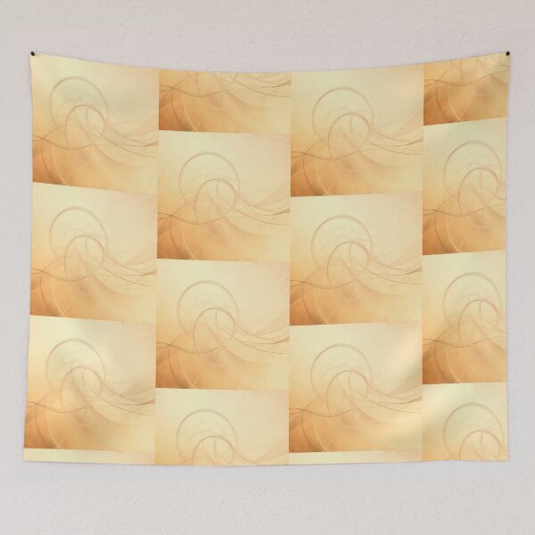 Item preview, Circles Waves Light Color Digital Art Modern Illustration designed and sold by ART ATTACK ZONE.