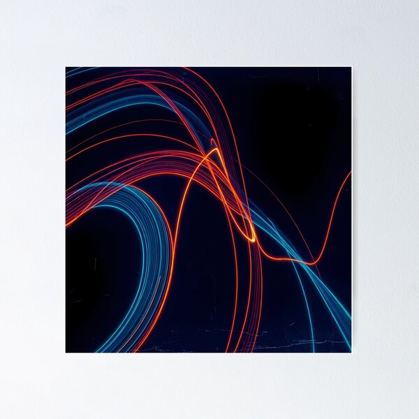Item preview, News Waves Light Color Digital Art Modern Illustration designed and sold by ART ATTACK ZONE.