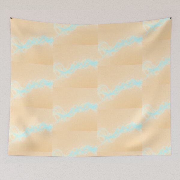 Item preview, LightBlue Waves Color Digital Art Modern Illustration designed and sold by ART ATTACK ZONE.