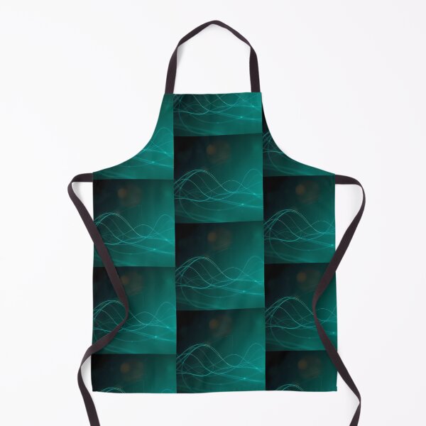Item preview, Green Waves Light Color Digital Art Modern Illustration designed and sold by ART ATTACK ZONE.
