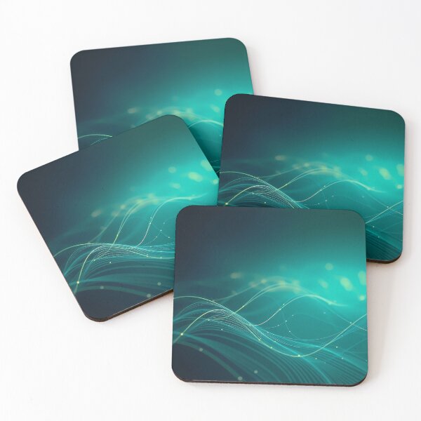 Item preview, Dimension Waves Light Color Digital Art Modern Illustration designed and sold by ART ATTACK ZONE.