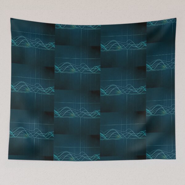 Item preview, Life Waves Light Color Digital Art Modern Illustration designed and sold by ART ATTACK ZONE.