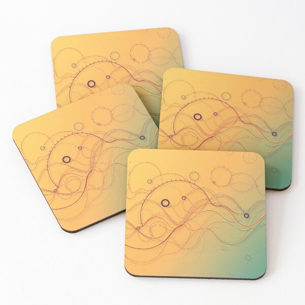 Item preview, Watch Waves Light Color Digital Art Modern Illustration designed and sold by ART ATTACK ZONE.