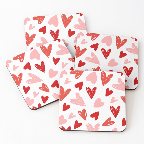 Item preview, Red pink hearts Valentine Day designed and sold by Pearl-Island.