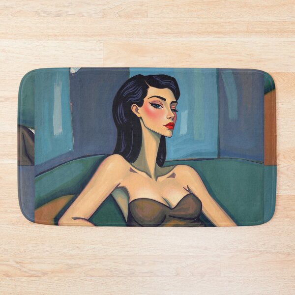 Item preview,  Portrait of a woman sitting on a sofa after Amedeo Modigliani Italian painter and sculptor designed and sold by Vintage Designs +.