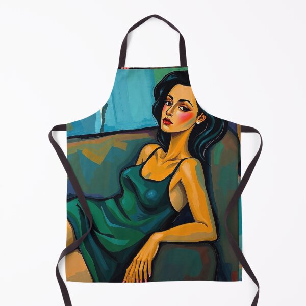 Item preview, Portrait of a woman sitting on a sofa after Amedeo Modigliani Italian painter and sculptor designed and sold by Vintage Designs +.