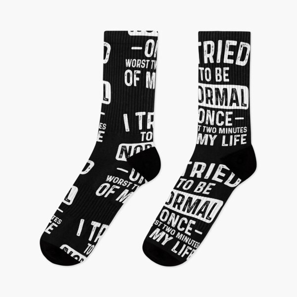 Item preview, I Tried to Be Normal Once – Funny Sarcastic Quote designed and sold by Aredbox.