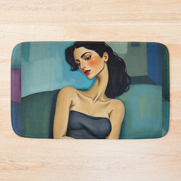 Item preview,  Portrait of a woman sitting on a sofa after Amedeo Modigliani Italian painter and sculptor designed and sold by Vintage Designs +.