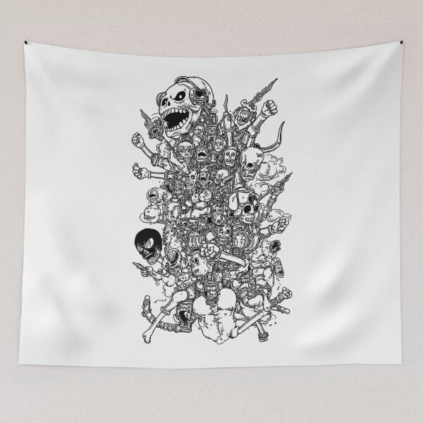 Item preview, drawing in japan anime manga comix style skeletons fantasy designed and sold by VonKalt.