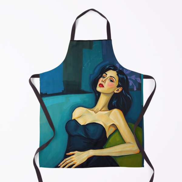 Item preview, Portrait of a woman sitting on a sofa after Amedeo Modigliani Italian painter and sculptor designed and sold by Vintage Designs +.