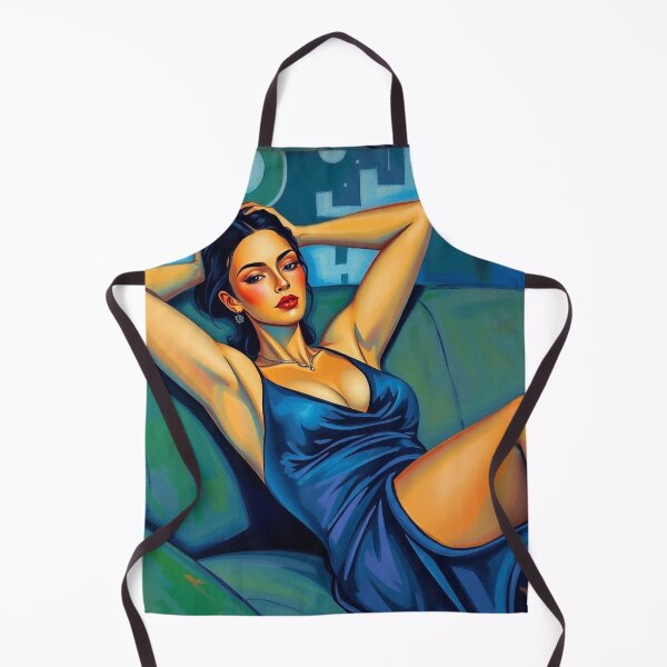 Item preview, Portrait of a woman sitting on a sofa after Amedeo Modigliani Italian painter and sculptor designed and sold by Vintage Designs +.