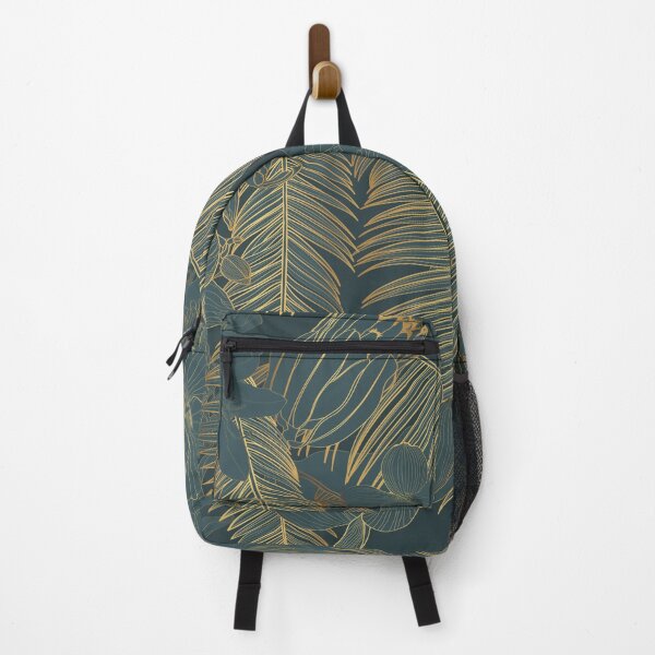 Item preview, Tropical exotic floral line palm leaves and exotic flowers seamless pattern, line background. designed and sold by MatyKotiv.
