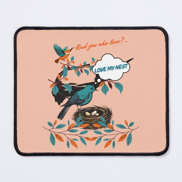 Item preview, And What Do You Love? Hummingbird The Little Bird With Its Nest On A Branch designed and sold by Ciervo Primavera.