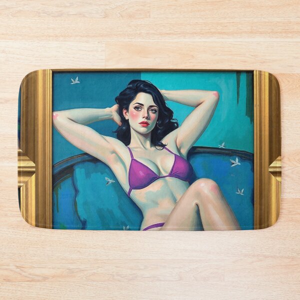 Item preview, Portrait of a woman sitting on a sofa after Amedeo Modigliani Italian painter and sculptor designed and sold by Vintage Designs +.