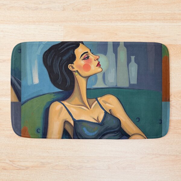 Item preview,  Portrait of a woman sitting on a sofa after Amedeo Modigliani Italian painter and sculptor designed and sold by Vintage Designs +.