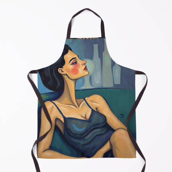 Item preview, Portrait of a woman sitting on a sofa after Amedeo Modigliani Italian painter and sculptor designed and sold by Vintage Designs +.