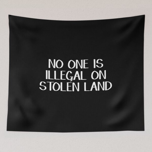 Item preview, No one is illegal on stolen land designed and sold by allthetees.