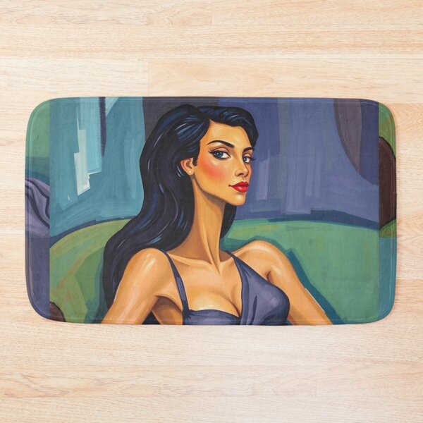 Item preview,  Portrait of a woman sitting on a sofa after Amedeo Modigliani Italian painter and sculptor designed and sold by Vintage Designs +.