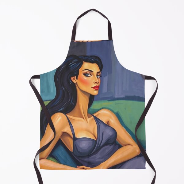 Item preview, Portrait of a woman sitting on a sofa after Amedeo Modigliani Italian painter and sculptor designed and sold by Vintage Designs +.