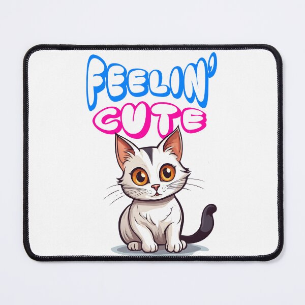 Item preview, Feeling Cute – Cute beautifull Cat Cartoon Art designed and sold by Volcanic Lake.