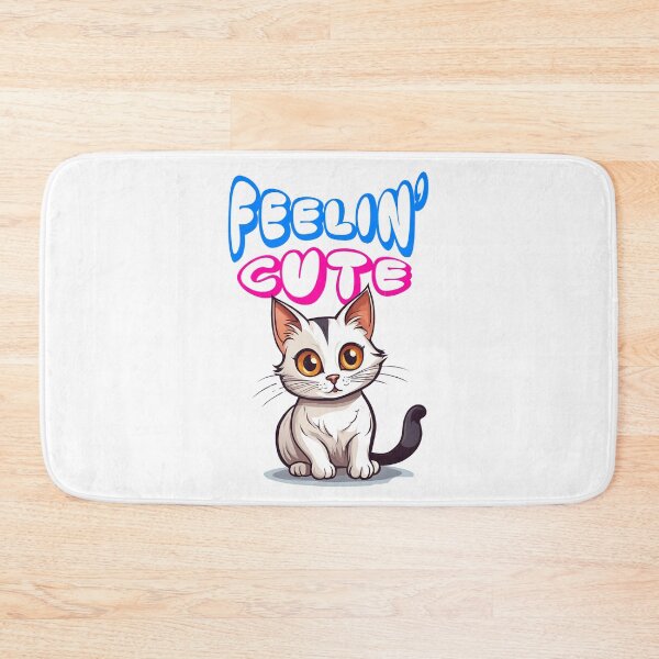 Item preview, Feeling Cute – Cute beautifull Cat Cartoon Art designed and sold by Volcanic Lake.