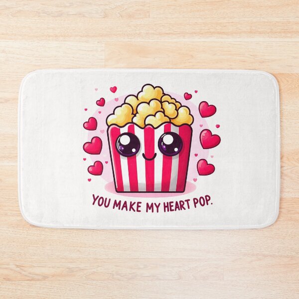 Item preview, Popcorn cartoon with hearts - Valentine's Day designed and sold by OMdesign10.