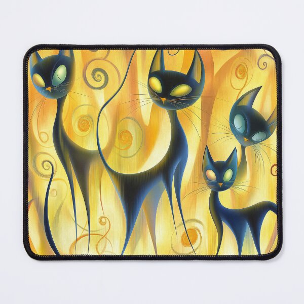 Item preview, Slinky Cat Club. Feline Design. designed and sold by Shoot-The-Moon.