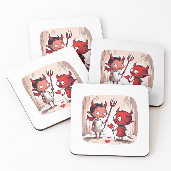 Aperçu de l'œuvre Amour et chaos : la collection Saint-Valentin Ange contre Démon créée et vendue par MiszungART.