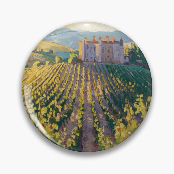 Item preview, Impressionist Provence Vineyard | Châteauneuf-du-Pape French Countryside Painting. By Carraann  designed and sold by CARRAANN.
