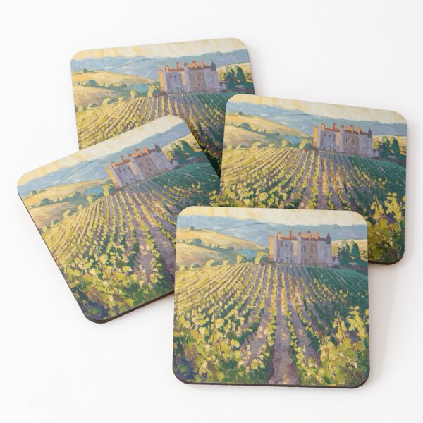Item preview, Impressionist Provence Vineyard | Châteauneuf-du-Pape French Countryside Painting. By Carraann  designed and sold by CARRAANN.