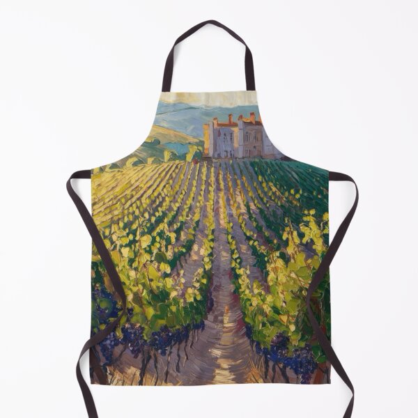 Item preview, Impressionist Provence Vineyard | Châteauneuf-du-Pape French Countryside Painting. By Carraann designed and sold by CARRAANN.