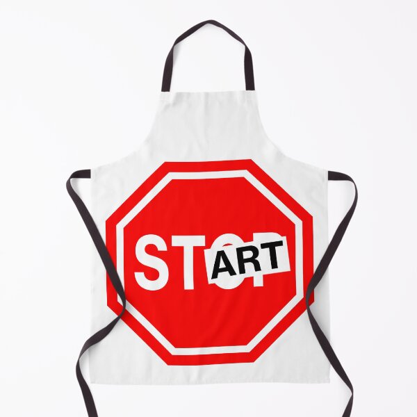 Aperçu de l'œuvre stop art start panneau humour drole créée et vendue par Achille3777.