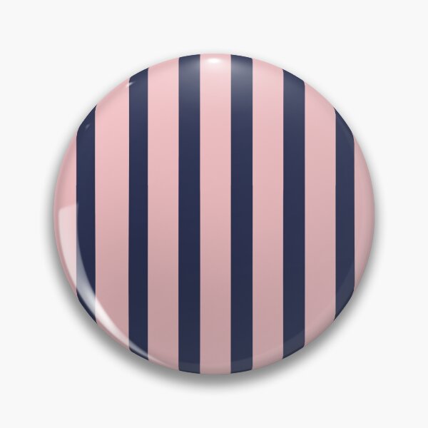 Item preview, Navy Blue and Light Pink Stripes Pattern designed and sold by OneThreeSix.