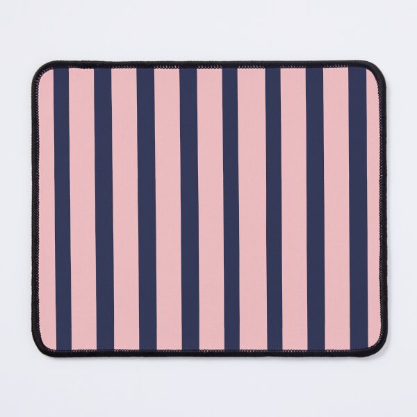 Item preview, Navy Blue and Light Pink Stripes Pattern designed and sold by OneThreeSix.
