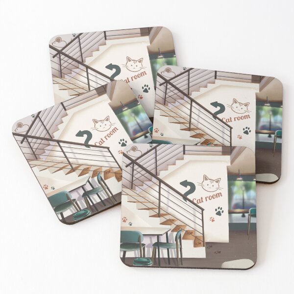 Item preview, Cat Café Lobby designed and sold by shrimpydoodles.