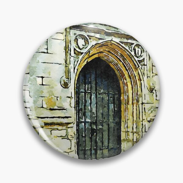 Item preview, Charming watercolor depiction of historic architecture in the Cotswolds, England designed and sold by GestaltImagery.