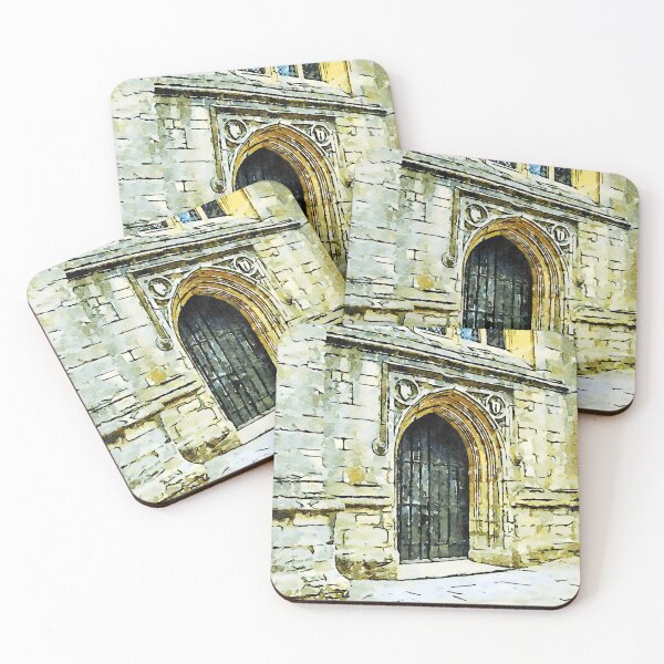 Item preview, Charming watercolor depiction of historic architecture in the Cotswolds, England designed and sold by GestaltImagery.
