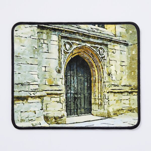 Item preview, Charming watercolor depiction of historic architecture in the Cotswolds, England designed and sold by GestaltImagery.