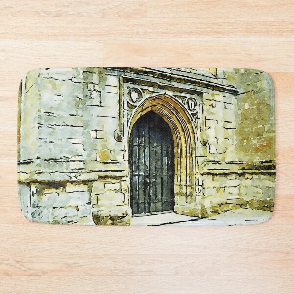 Item preview, Charming watercolor depiction of historic architecture in the Cotswolds, England designed and sold by GestaltImagery.