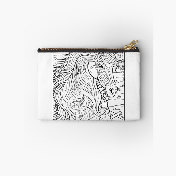 Item preview, Horse #9 Coloring Page Pattern  designed and sold by DavidColoring.